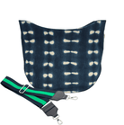 Monogram Stripe City Bag: Blue Shibori - Quilted Koala