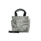 Grey Velvet Mini Luxe North South + FREE Pink/Grey PEACE LOVE Strap - Quilted Koala