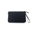 Luxe Clutch with Wristlet: Black - Quilted Koala