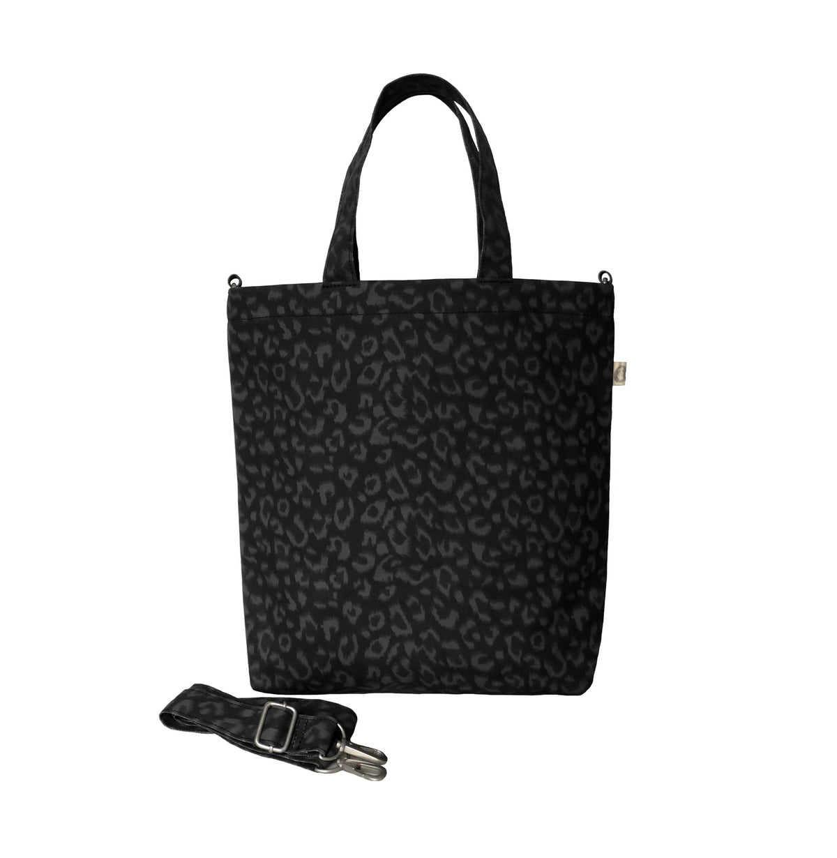 Town Crossbody Bag: Black Leopard Coated Canvas  BACK IN STOCK! - Quilted Koala