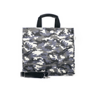 Luxe North-South Bag: Grey Camouflage - Quilted Koala