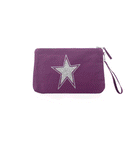 Luxe Clutch with Wristlet - PLUM - Quilted Koala