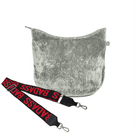Mini City Bag: Grey Velvet - Quilted Koala