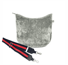 Mini City Bag: Grey Velvet - Quilted Koala