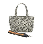Midi Zipper Tote: Leopard - Quilted Koala
