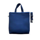 Navy Neoprene Town Bag with Peace Sign Paracord Charm - Quilted Koala