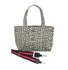 Midi Zipper Tote: Leopard - Quilted Koala