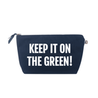 Clutch Bag Navy with White Matte "Keep it on the Green" - Quilted Koala