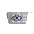 Clutch Bag: Grey Shibori - Quilted Koala
