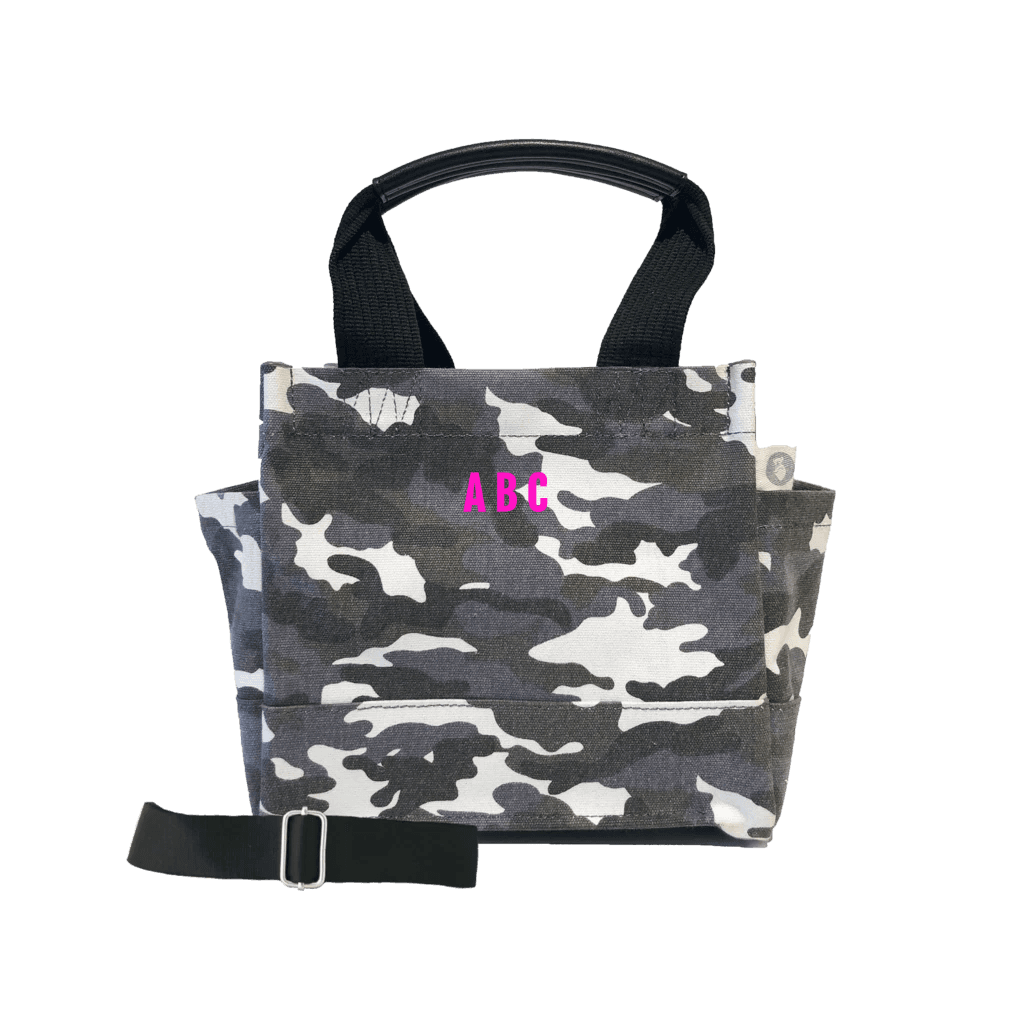 Mini Monogram Mini Luxe North South Bag: Grey Camouflage - Quilted Koala