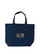 Navy Everything Bag - Split Letter Monogram - Quilted Koala