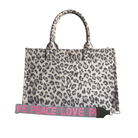 Midi East West Bag: Grey Leopard - Quilted Koala