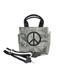 Mini Luxe North South: Grey Crushed Velvet - Quilted Koala