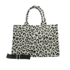 Monogram Stripe Midi East West Bag: Leopard - Quilted Koala