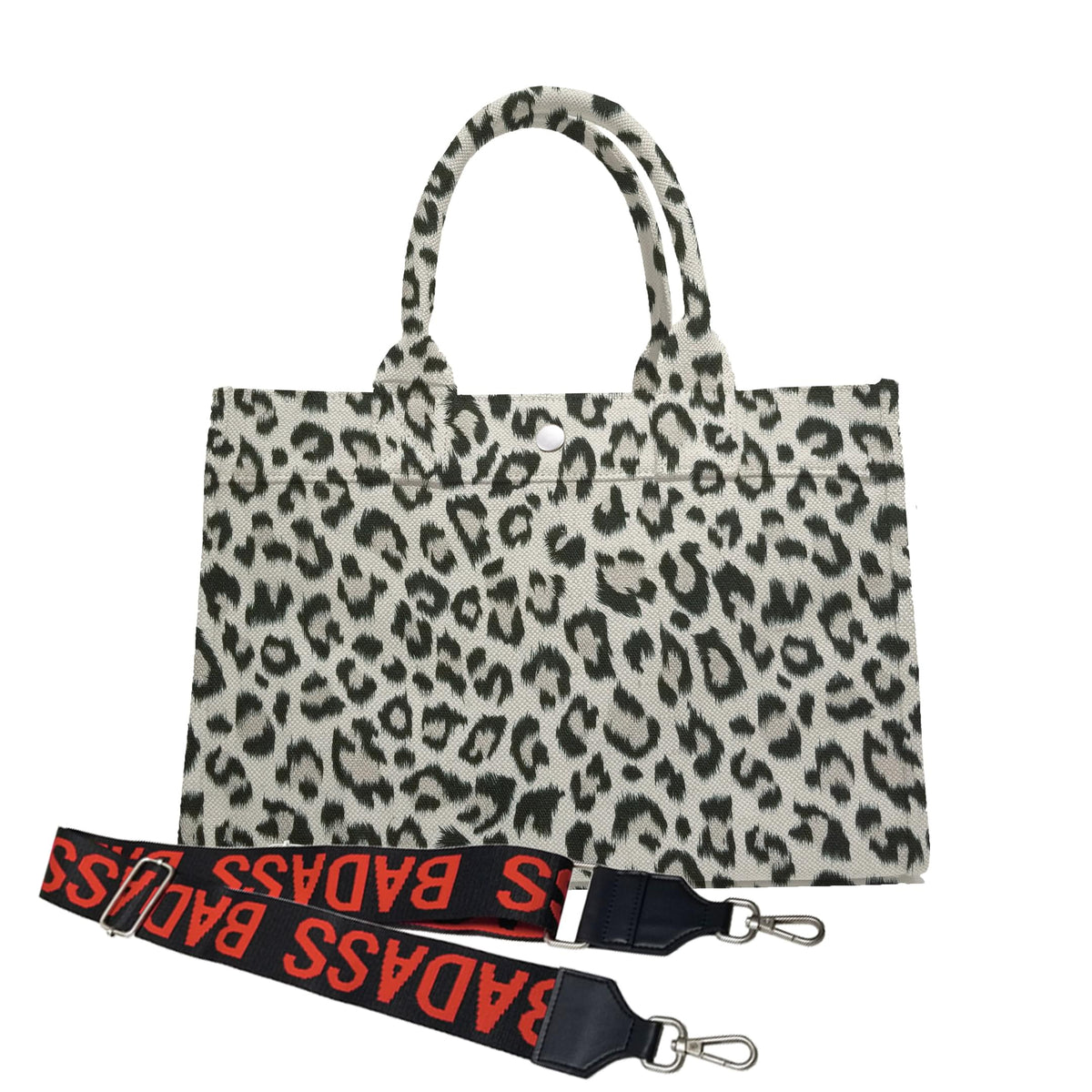 Monogram Stripe Midi East West Bag: Leopard - Quilted Koala