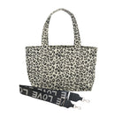 Midi Zipper Tote: Leopard - Quilted Koala