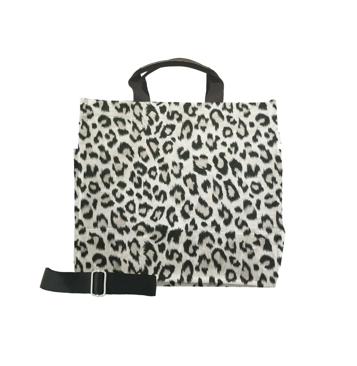 Monogram Stripe Leopard North South Bag - Quilted Koala