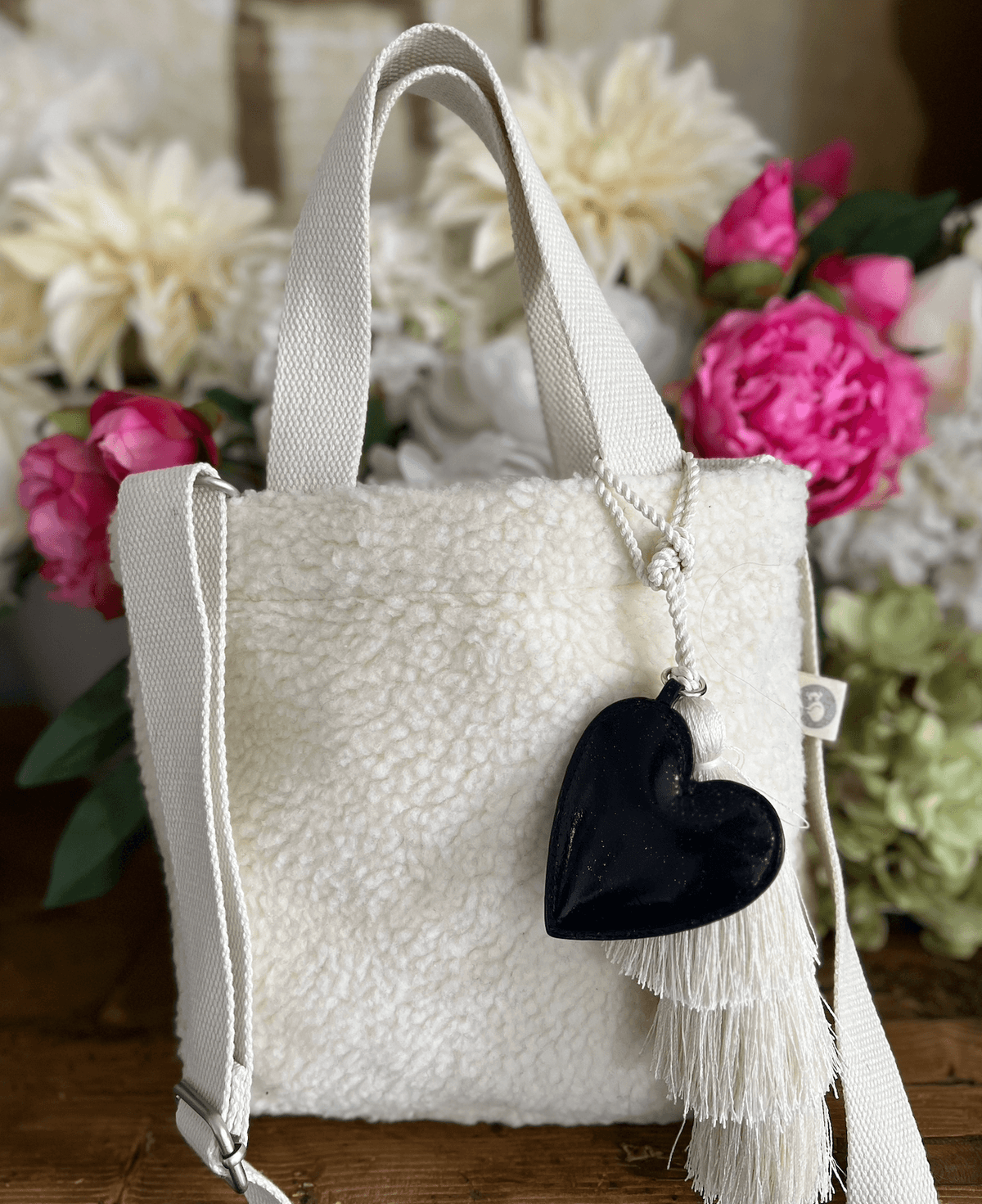 Special Gift Set - Koala Black Heart Charm and Natural Tassel -  Just $21 with code LOVE - Quilted Koala