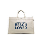 East West Bag: Natural with Navy Matte Certified Beach LOVER - Quilted Koala