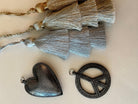 Koala Charms- Silver Gunmetal Peace Sign - Quilted Koala