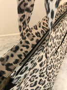 Leopard Midi Zipper Tote + FREE Red Tassel - Quilted Koala