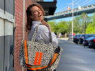 Midi Zipper Tote: Leopard - Quilted Koala