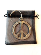 Koala Charms- Gold Peace Sign - Quilted Koala