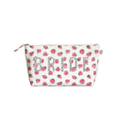 Clutch Bag: White Floral with Silver Glitter BRIDE - Quilted Koala